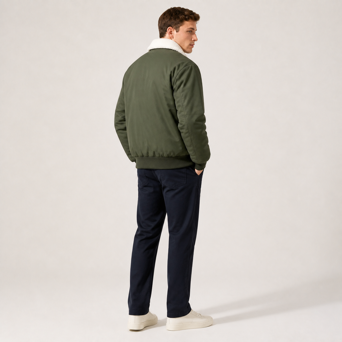 Premium-Winterjacke mit Fellkragen