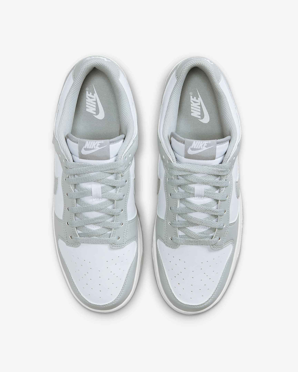 Sneaker NK Dunk Low – Weiß & Hellgrau