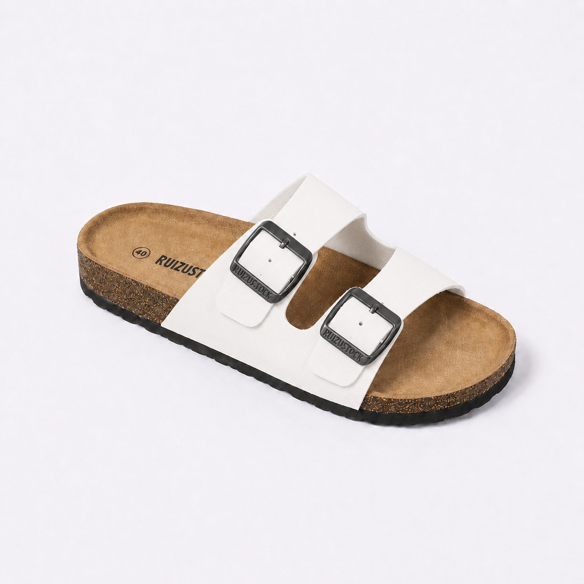 Birkenstock Boston Classic Wildleder-Sandalen – Taupe