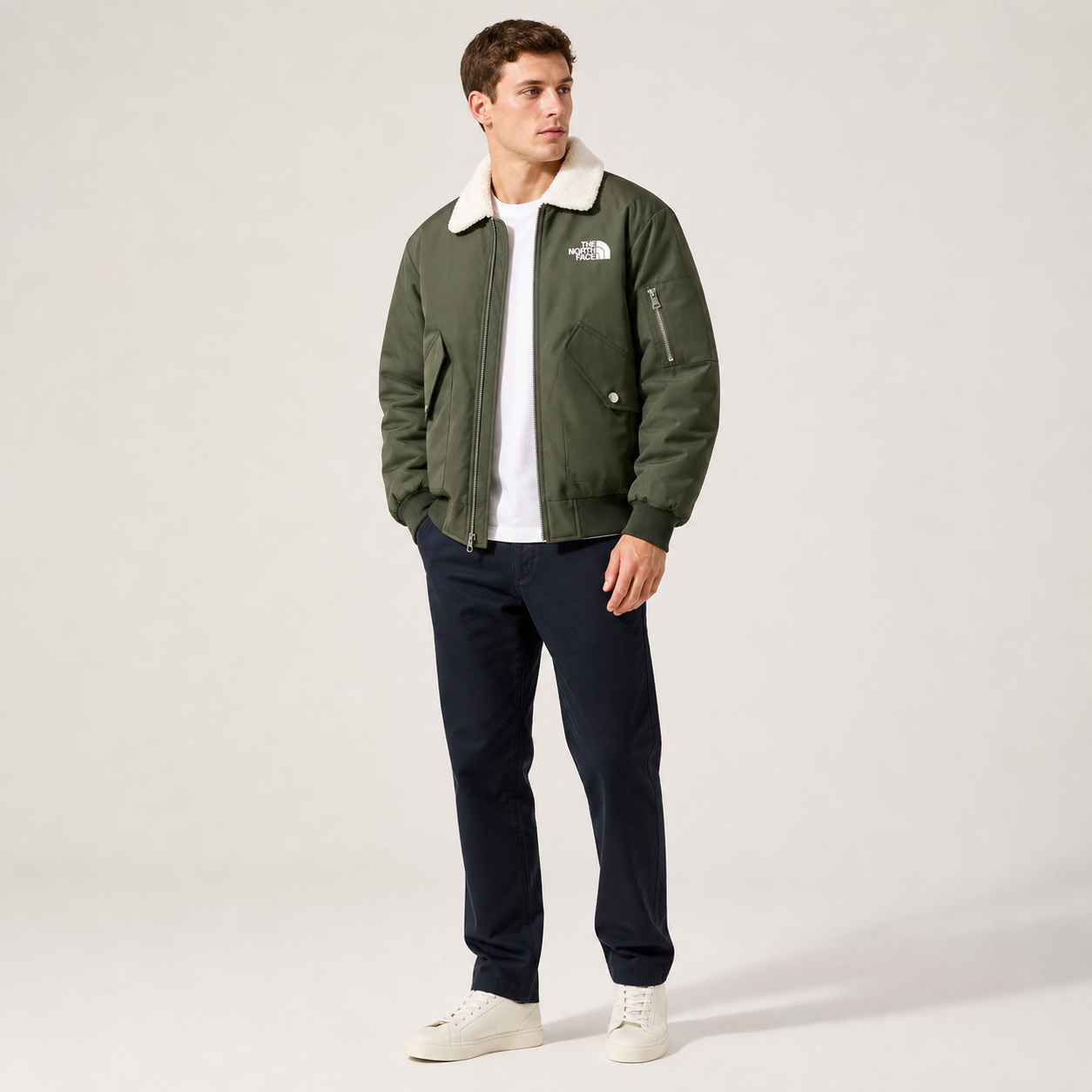 Premium-Winterjacke mit Fellkragen