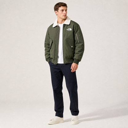 Premium-Winterjacke mit Fellkragen