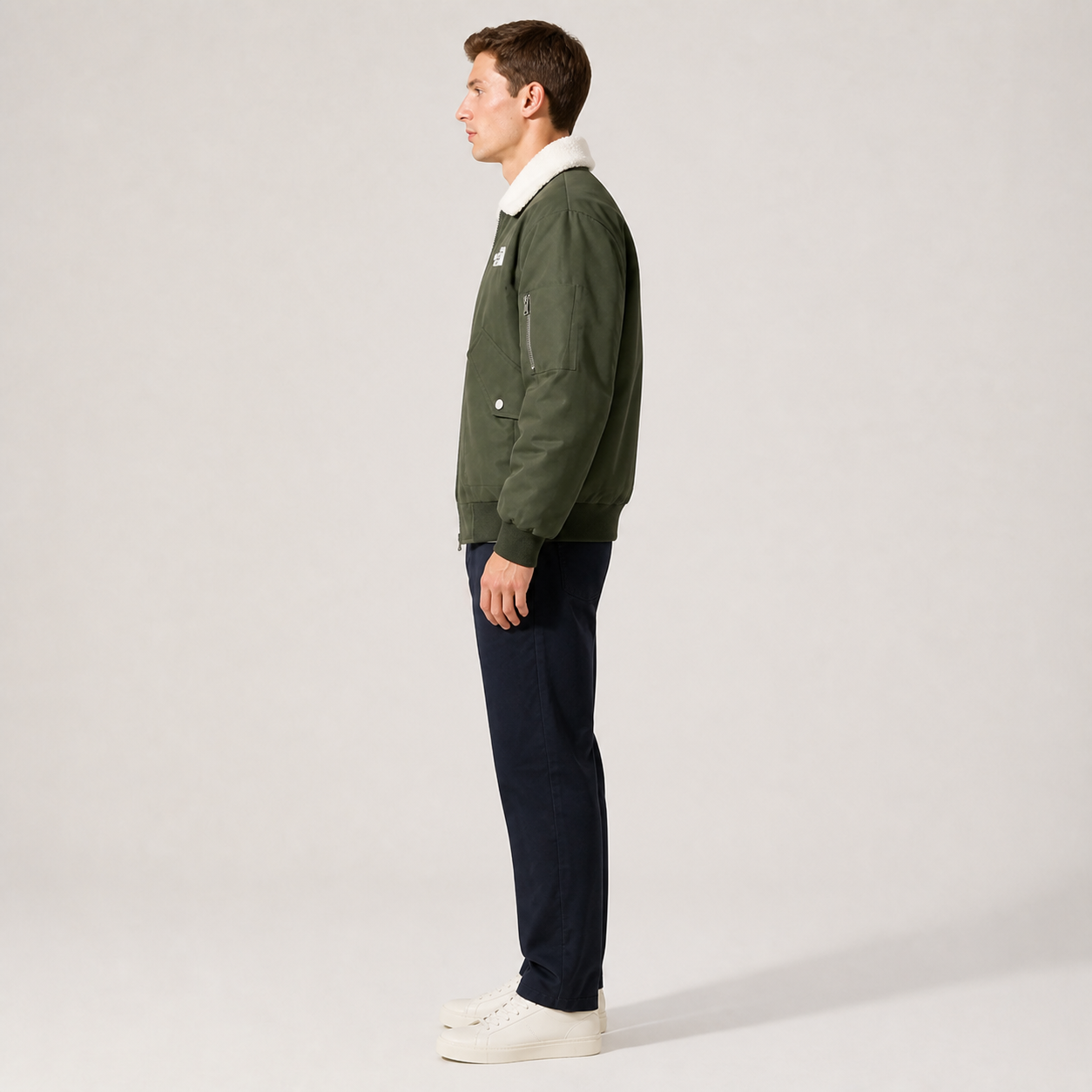 Premium-Winterjacke mit Fellkragen