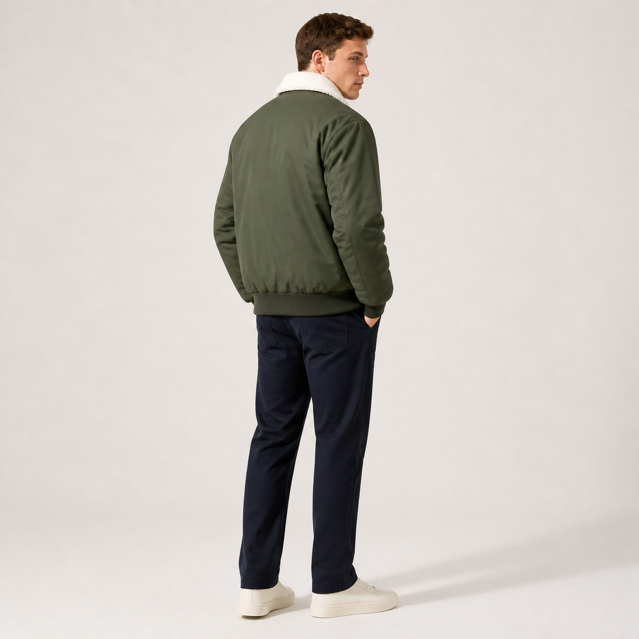 Premium-Winterjacke mit Fellkragen