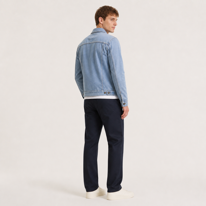 Herren-Jeansjacke – klassischer Premium-Schnitt