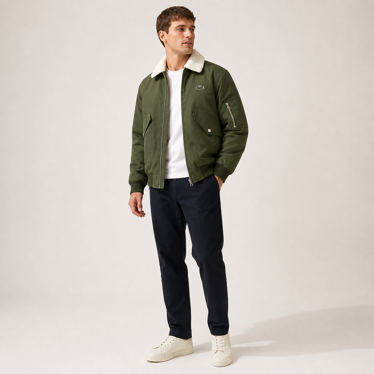 Premium-Winterjacke mit Fellkragen