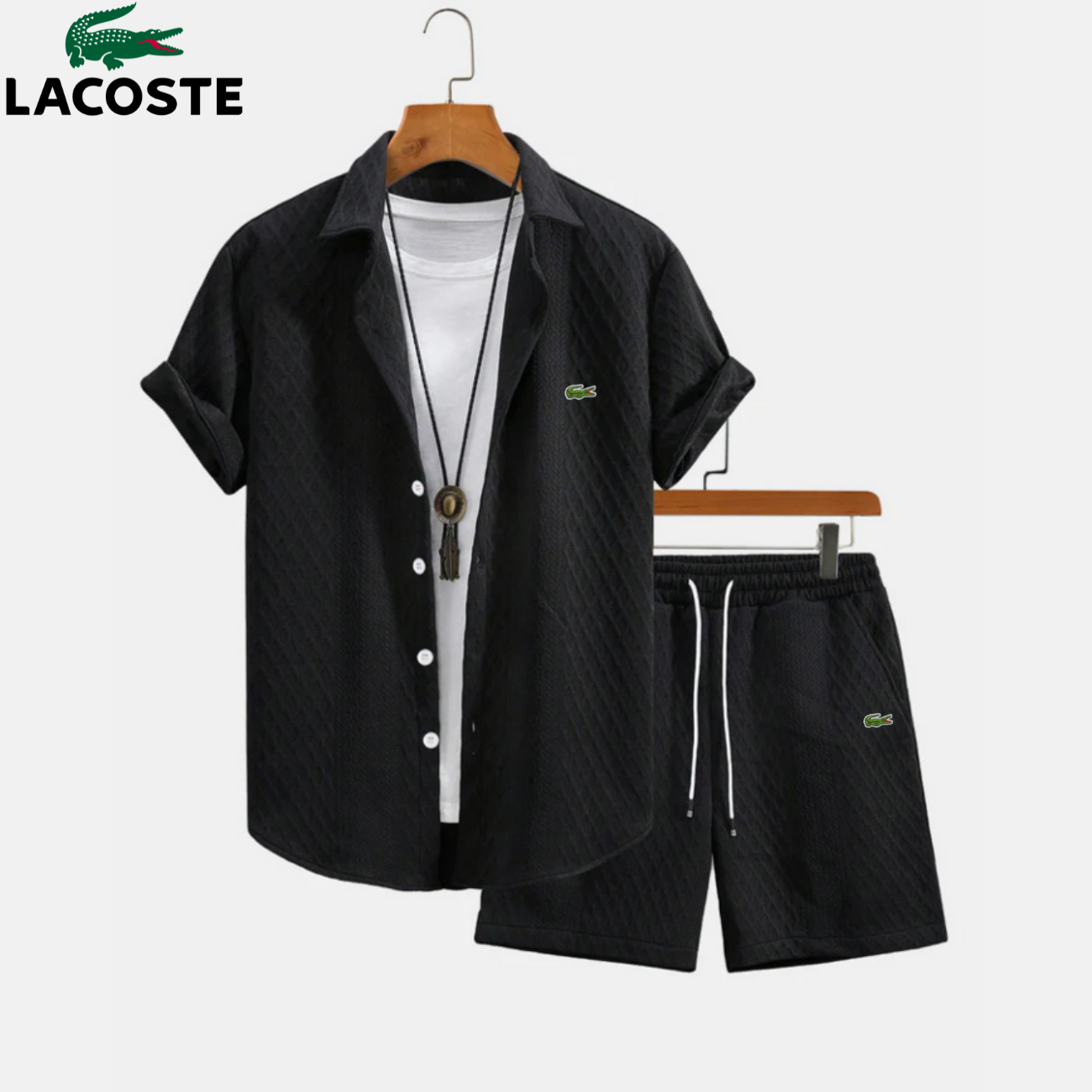 Set Hemd & Shorts Herren – Rautenstrick