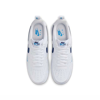 NK Air Force 1 – Weiß/Hellblau/Tiefes Royalblau