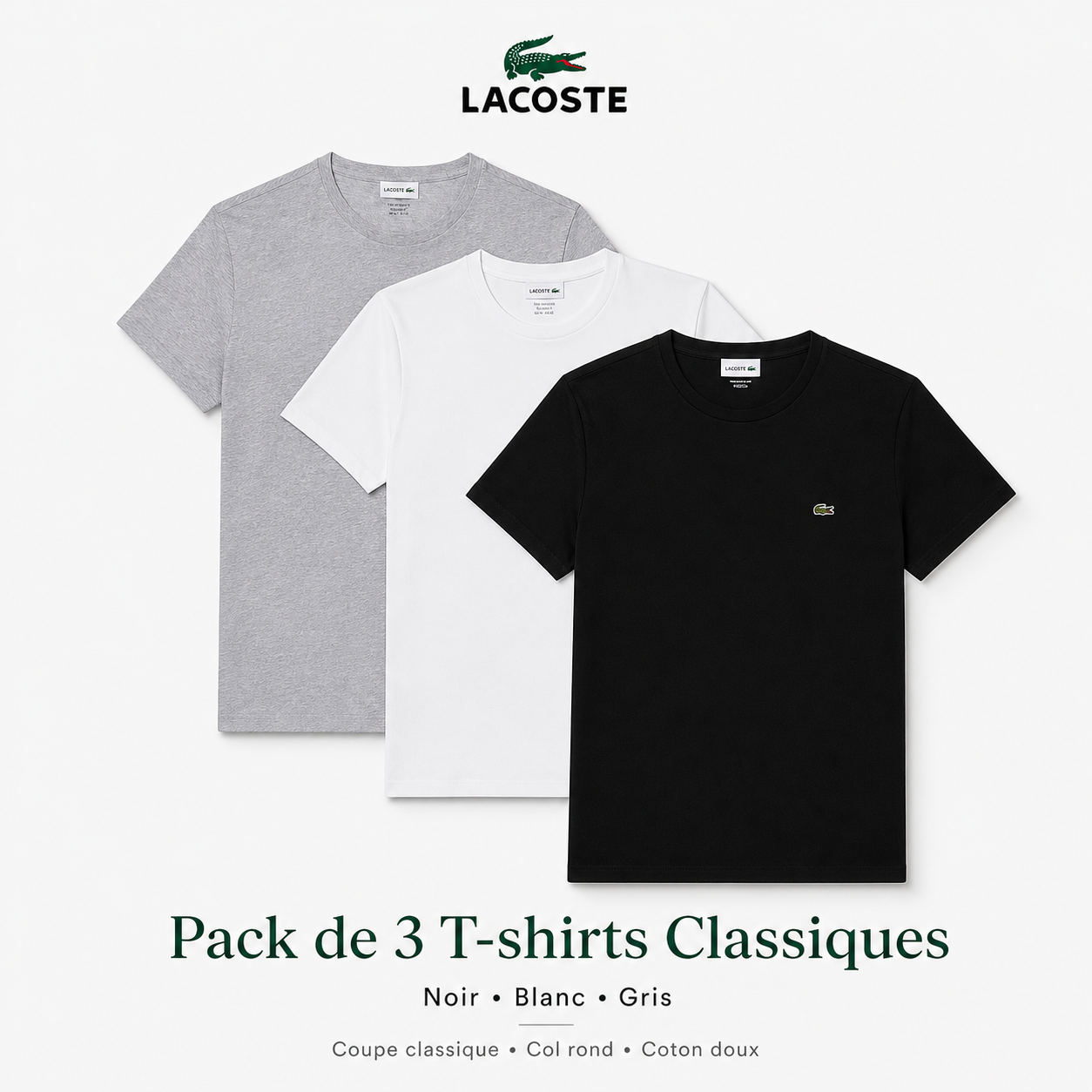 LC – 3er-Pack klassische T-Shirts
