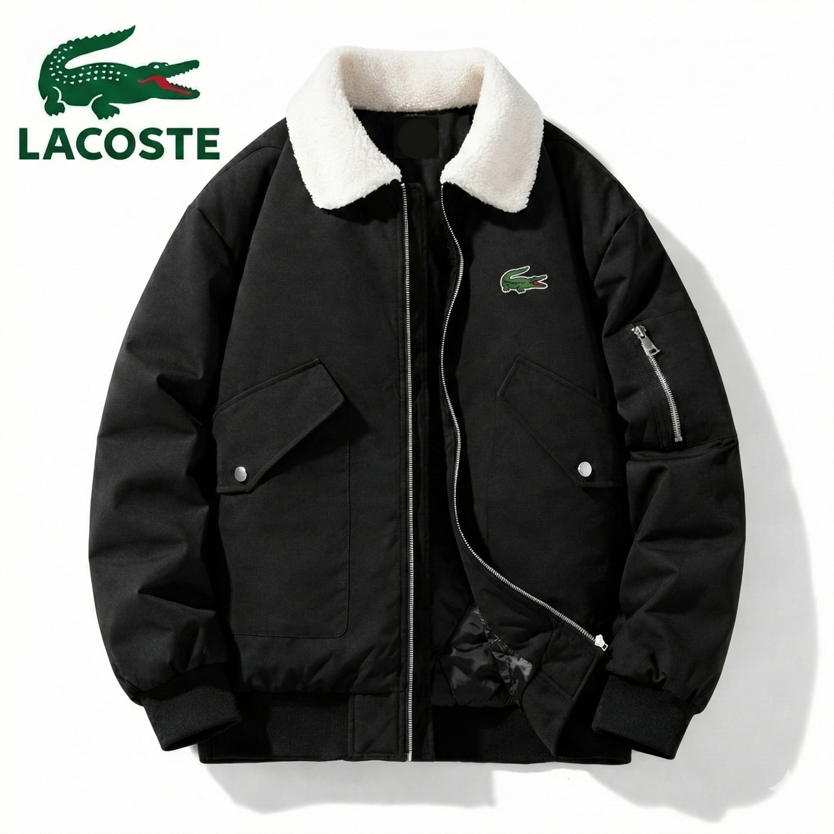 Premium-Winterjacke mit Fellkragen