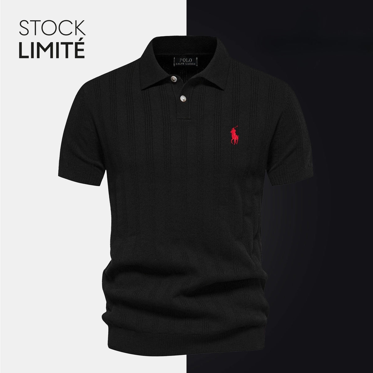 Herren-Polo aus Strukturstrick