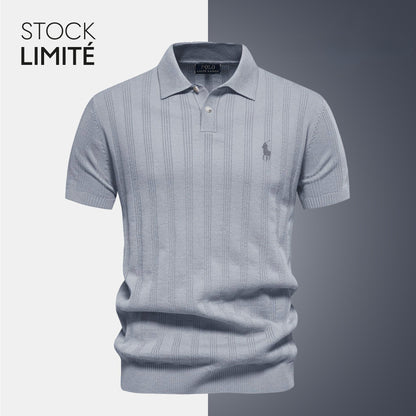 Herren-Polo aus Strukturstrick