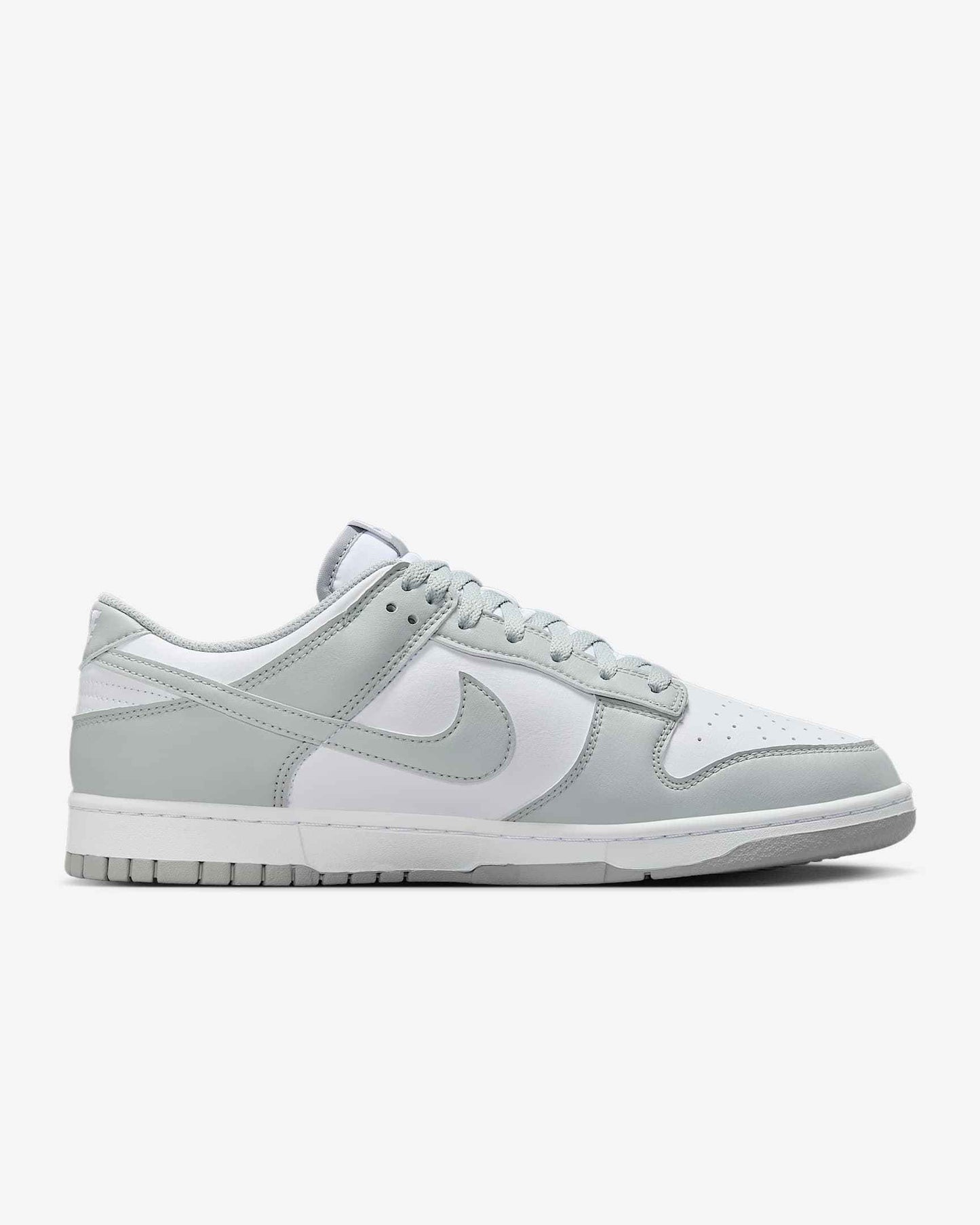 Sneaker NK Dunk Low – Weiß & Hellgrau