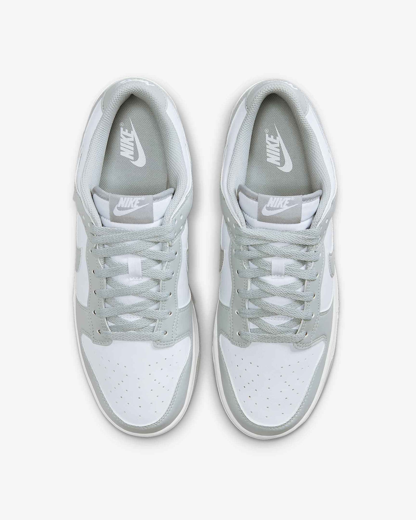 Sneaker NK Dunk Low – Weiß & Hellgrau