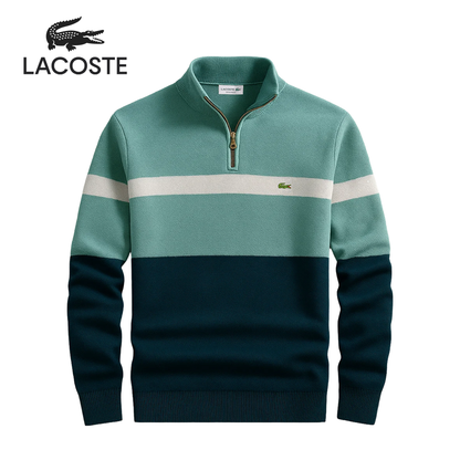 LC Heritage Pullover mit Viertelreißverschluss, gestreift