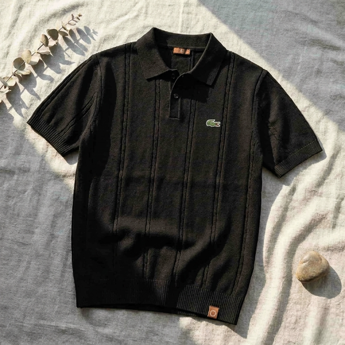 LC – Polo aus Strukturstrick COLE