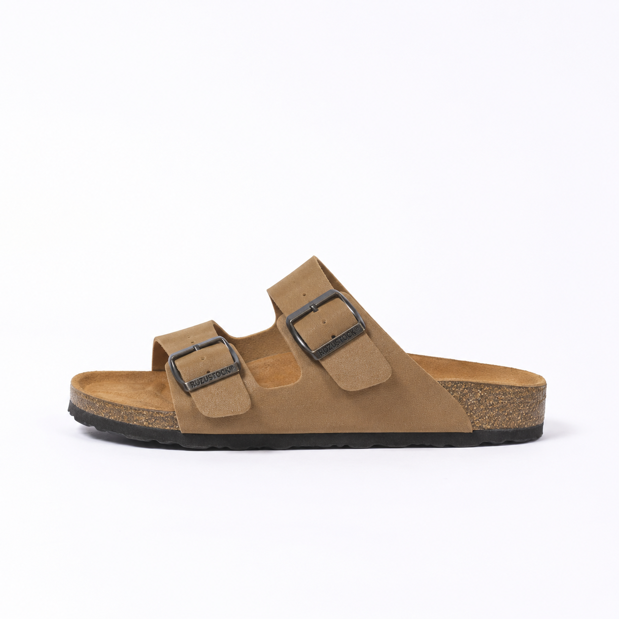 Birkenstock Boston Classic Wildleder-Sandalen – Taupe