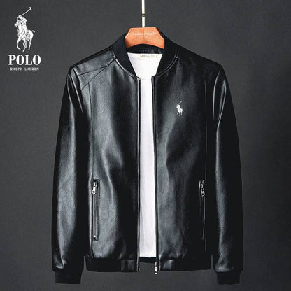 R&L | Herrenjacke mit Fellbesatz