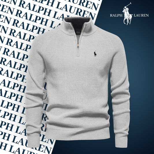 Pullover mit Zip-Kragen R&L (Abverkauf)