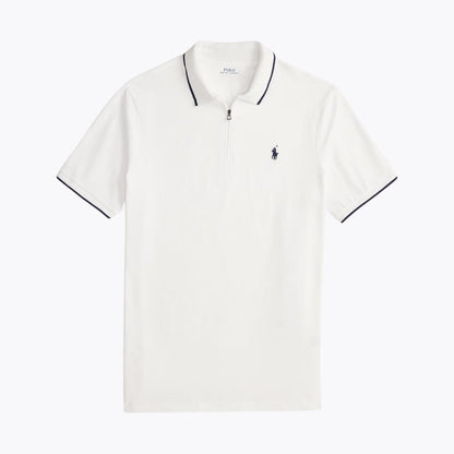 Polo aus Stretch-Strick, klassischer Schnitt