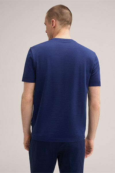 Strickshirt aus Leinenmix — Navy