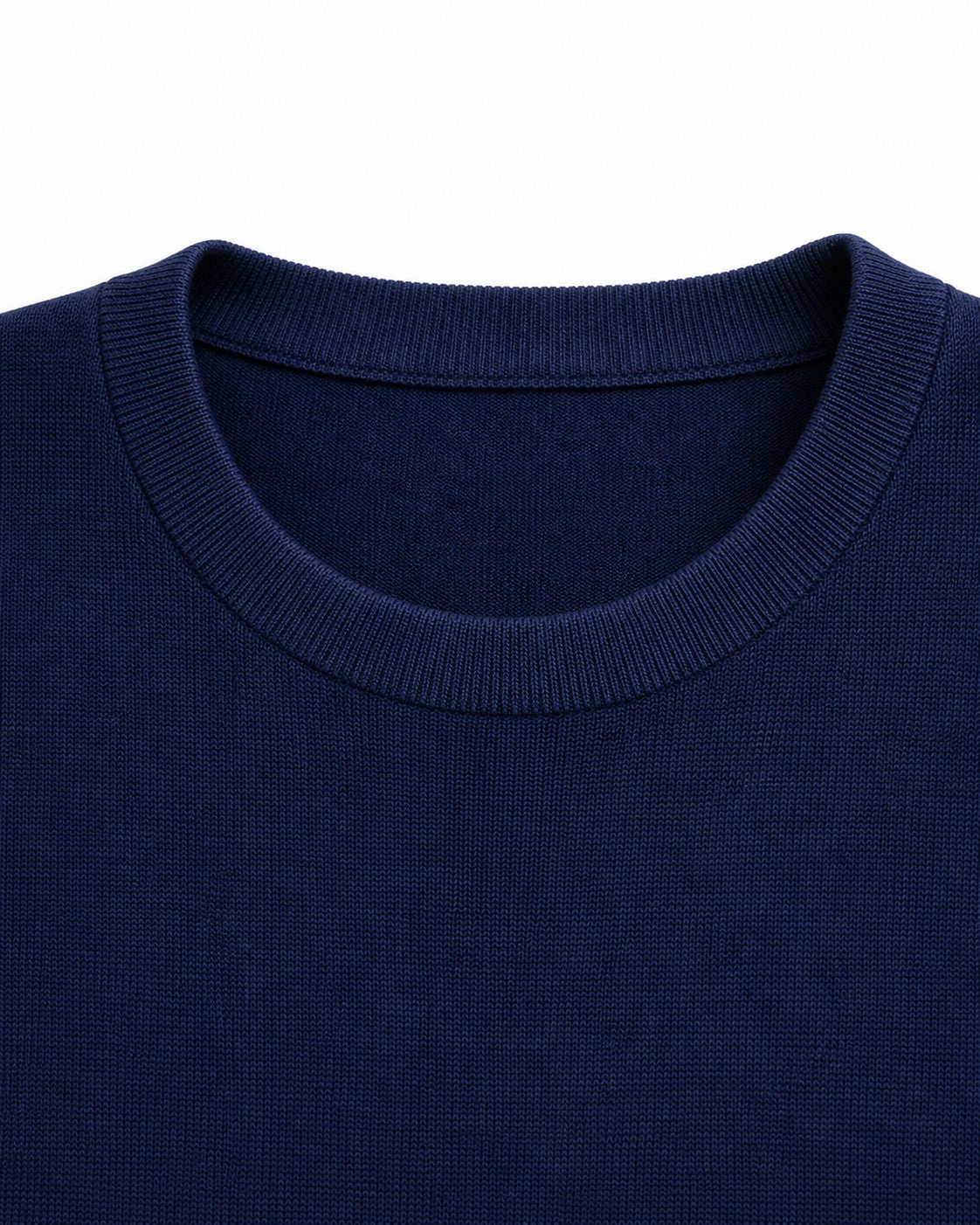 Strickshirt aus Leinenmix — Navy